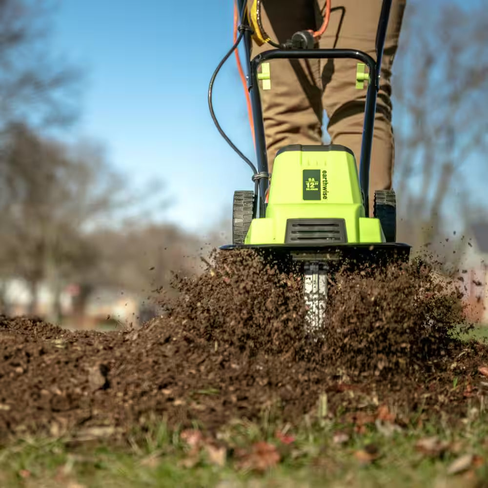 12 In. 9 Amp Electric Garden Tiller Cultivator