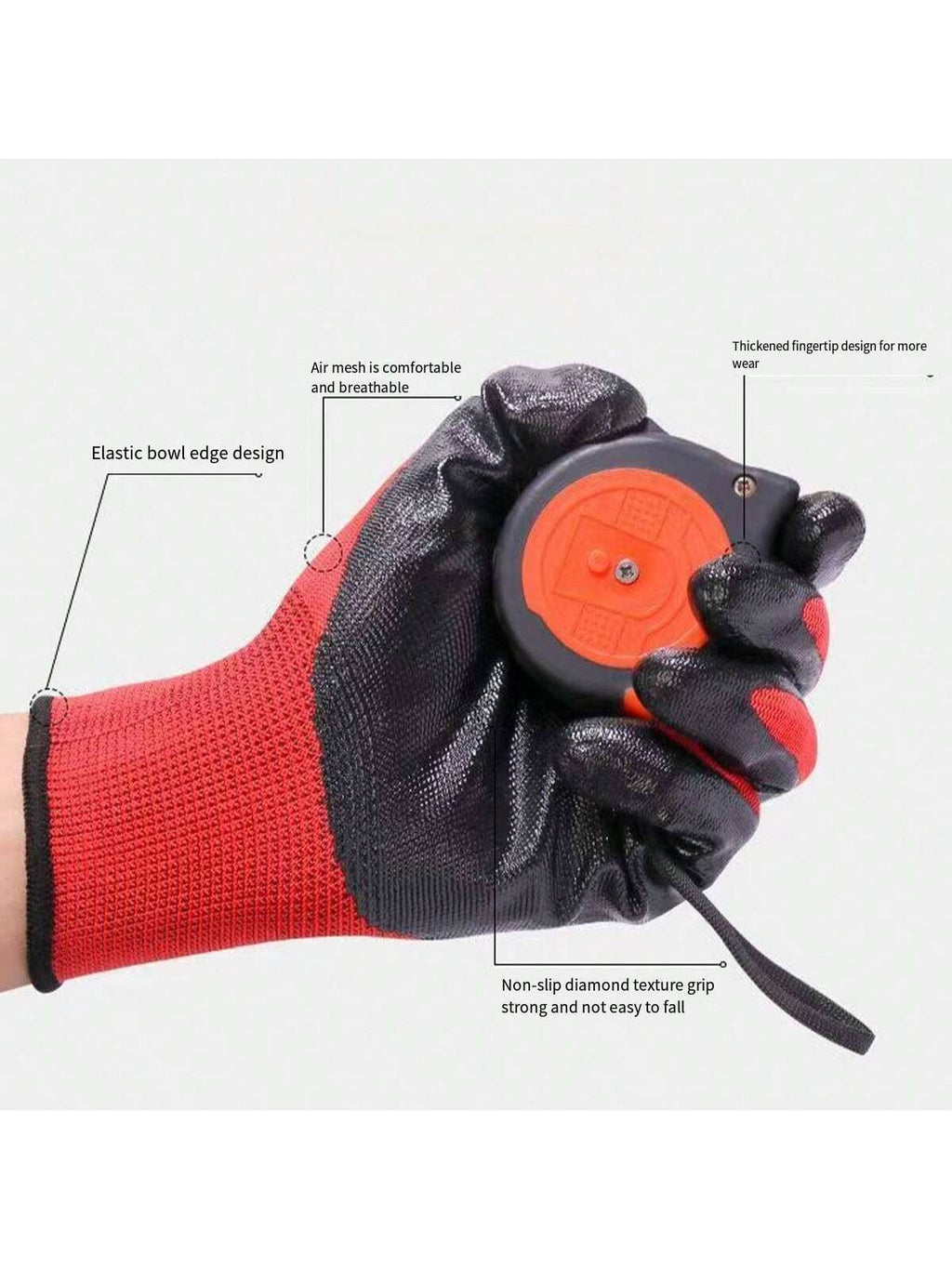 12/8/4 Pairs/Pack, Multipurpose Work Gloves, Gardening Gloves and Heavy Duty Work Gloves