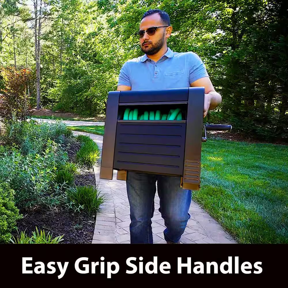 200 Ft. Bronze Steel Elegant Hose Box Garden Hose Reel