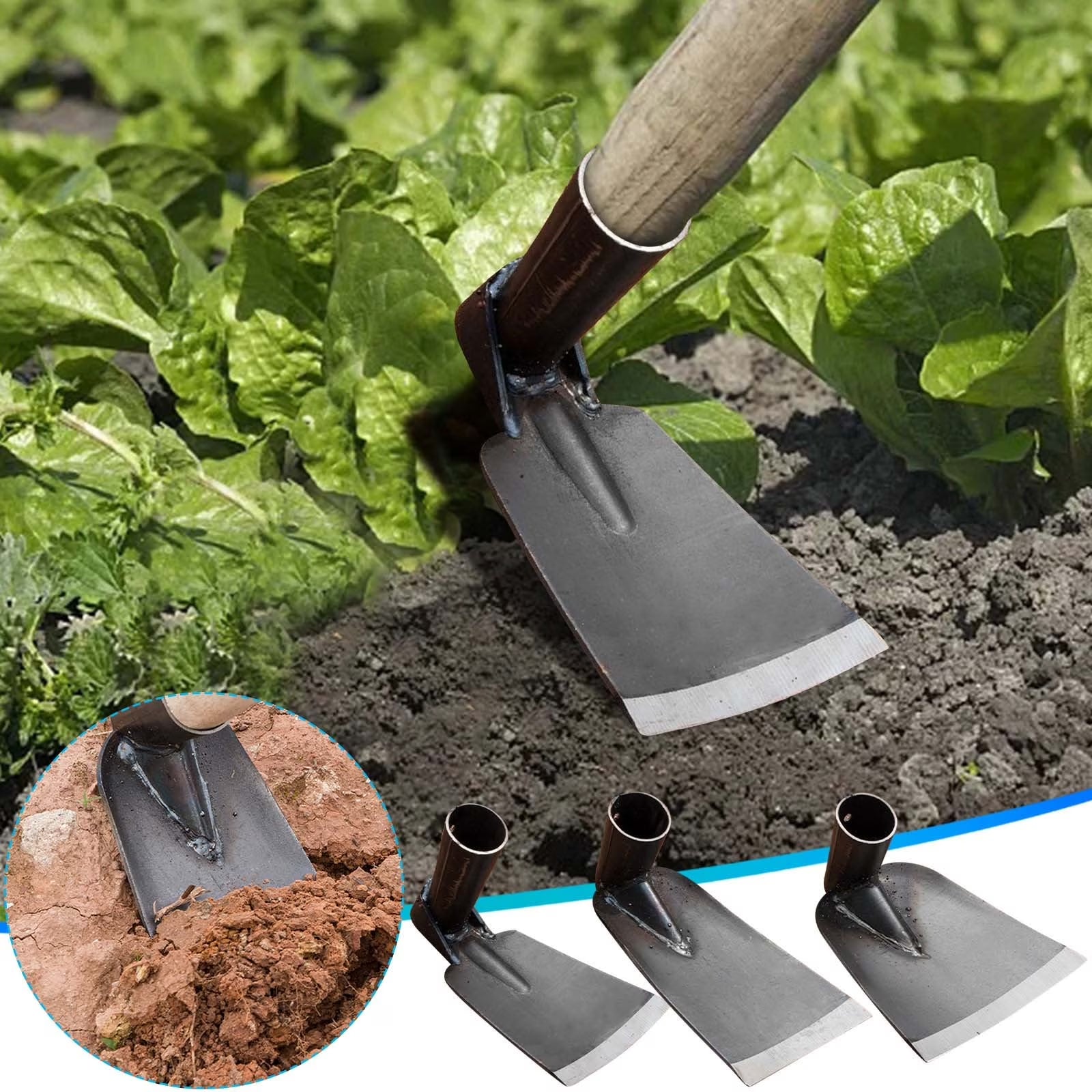 2024 New Smart Home Outdoor Agricultural Tools Forging Weeding Hoe for Planting Vegetables Flower Hoes