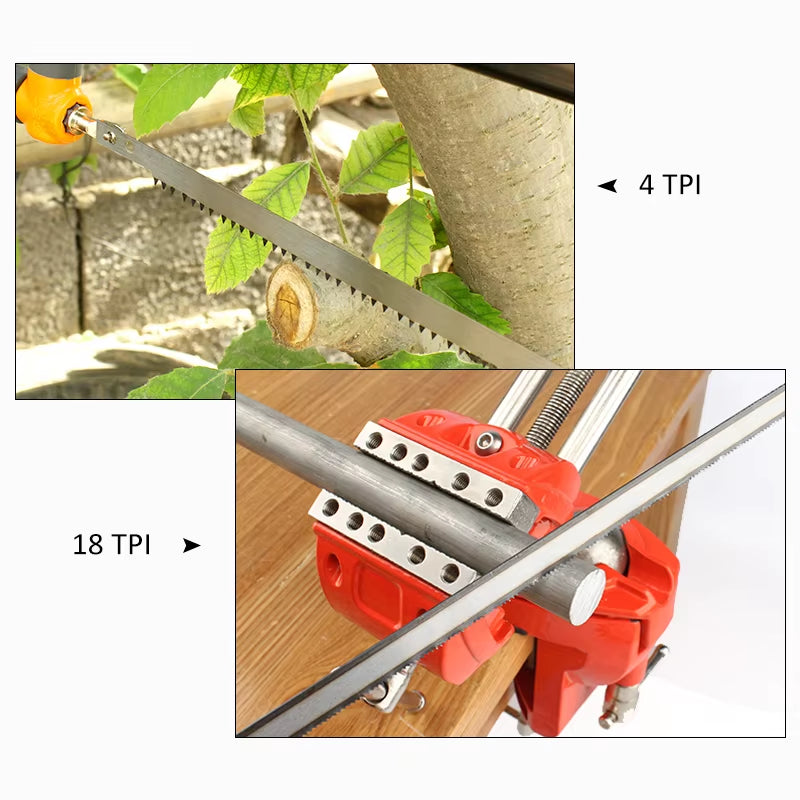 12 Inch Hacksaw Replacement Blades 24T 14T 4T 18T Wood Tree Pruning Metal Cutting Saw Blade