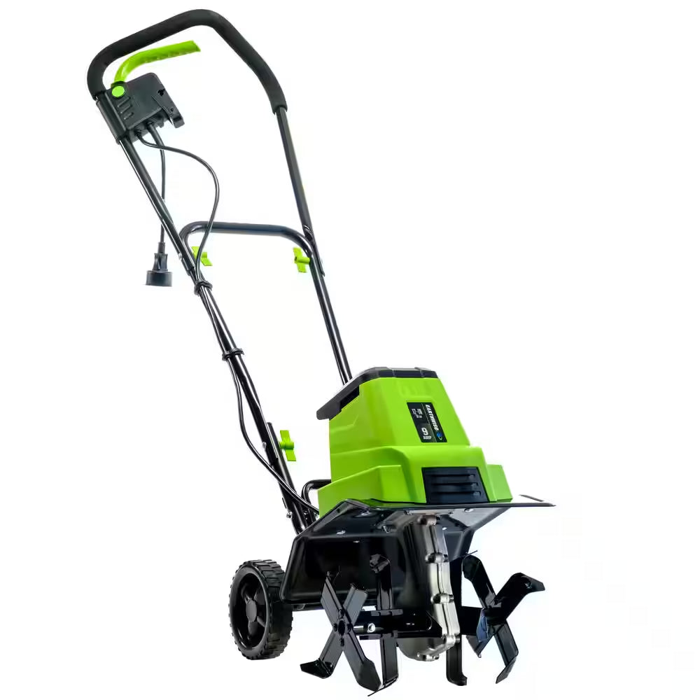 12 In. 9 Amp Electric Garden Tiller Cultivator