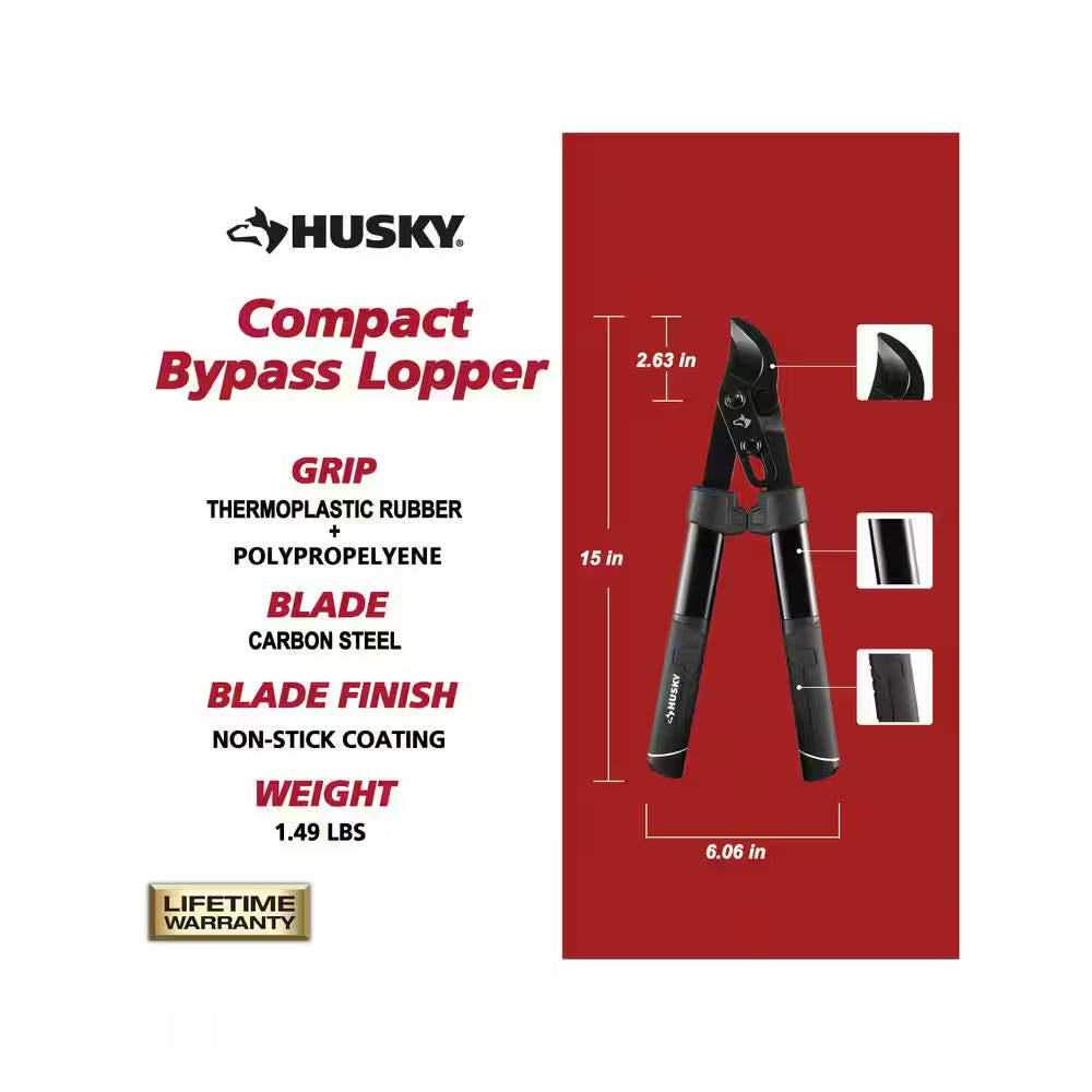 15 In. Compact Bypass Lopper