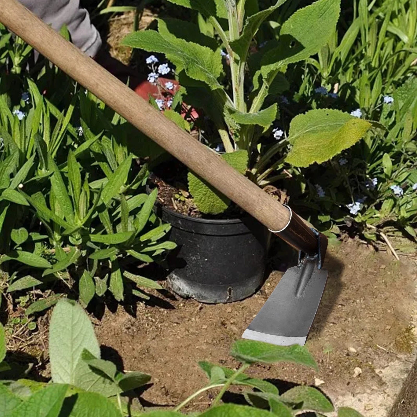 2024 New Smart Home Outdoor Agricultural Tools Forging Weeding Hoe for Planting Vegetables Flower Hoes